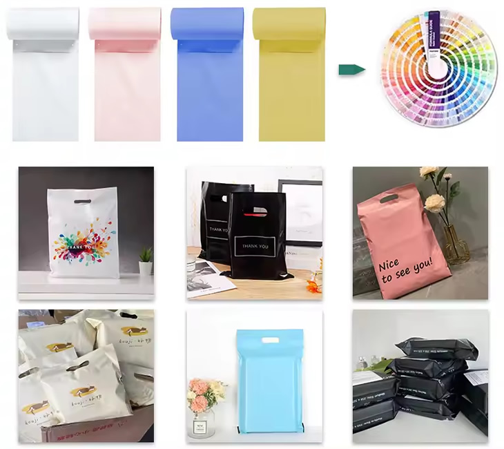 用于电商/物流包装的连卷包装袋（透明、预开、点折式）